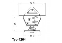 Thermostat, coolant