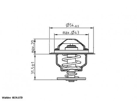 Thermostat, coolant