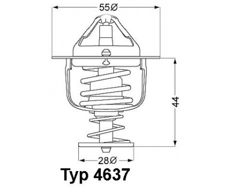 Thermostat, coolant