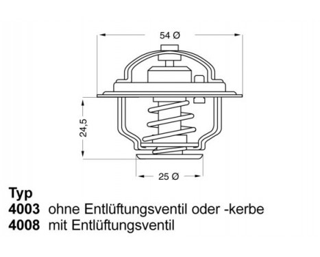 Thermostat, coolant