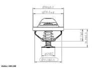 Thermostat, coolant