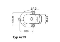 Thermostat, coolant