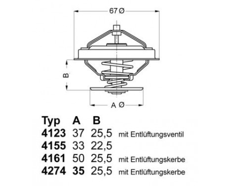 Thermostat, coolant