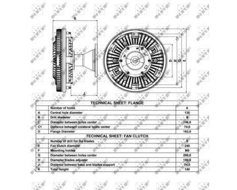 Clutch, radiator fan 49039 NRF, Image 5