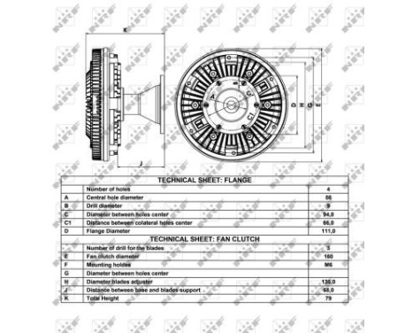 Clutch, radiator fan 49063 NRF, Image 5