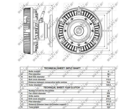 Clutch, radiator fan 49167 NRF, Image 5