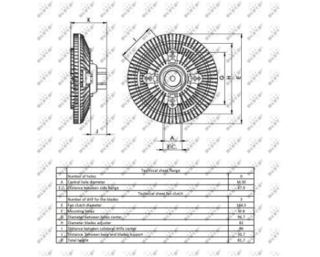 Clutch, radiator fan 49408 NRF, Image 5