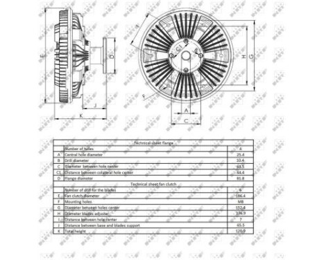 Clutch, radiator fan 49415 NRF, Image 5