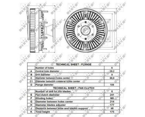 Clutch, radiator fan 49435 NRF, Image 5