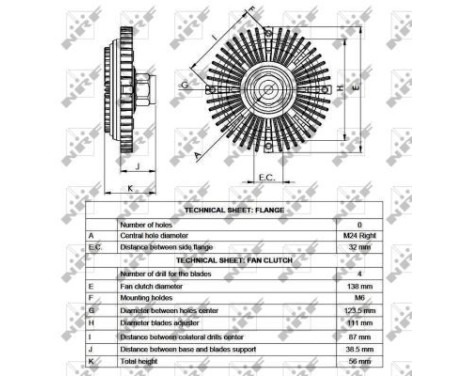 Clutch, radiator fan 49519 NRF, Image 5