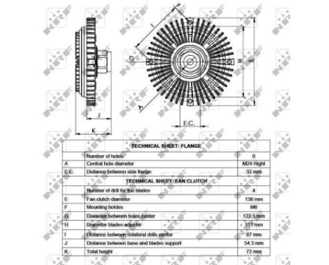 Clutch, radiator fan 49521 NRF, Image 5