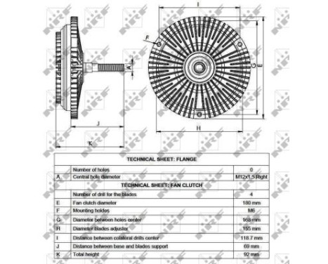 Clutch, radiator fan 49531 NRF, Image 6