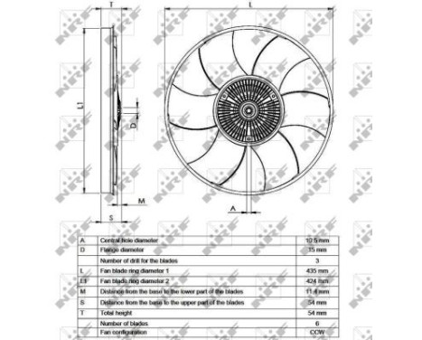 Clutch, radiator fan 49539 NRF, Image 5