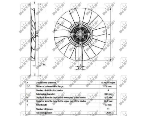 Clutch, radiator fan 49563 NRF, Image 4