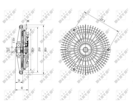 Clutch, radiator fan 49583 NRF, Image 5