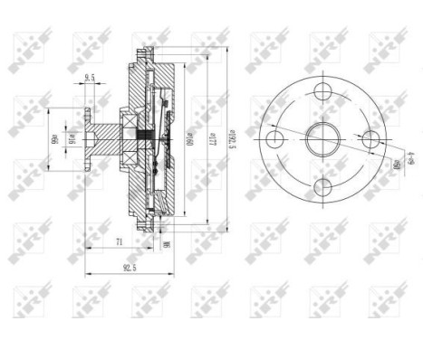 Clutch, radiator fan 49634 NRF, Image 5