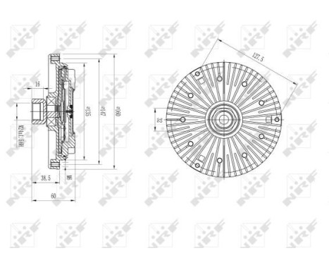 Clutch, radiator fan 49640 NRF, Image 5