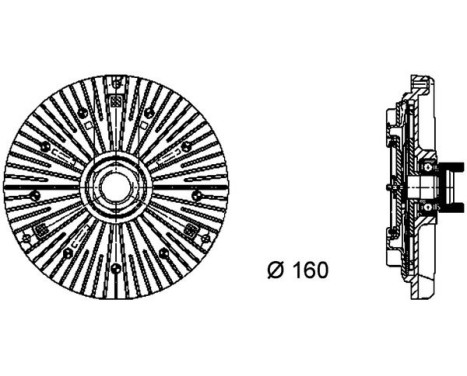 Clutch, radiator fan BEHR *** PREMIUM LINE ***, Image 2