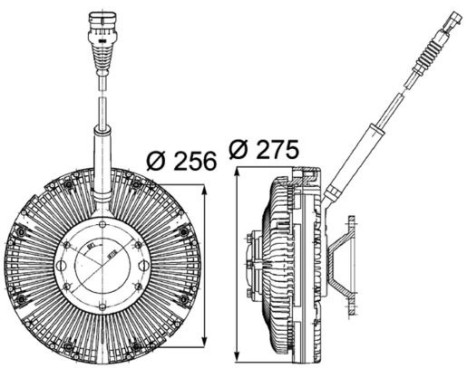 Clutch, radiator fan BEHR *** PREMIUM LINE ***, Image 2