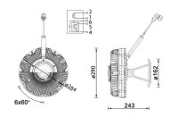 Clutch, radiator fan BEHR *** PREMIUM LINE ***