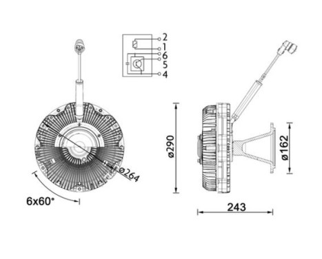 Clutch, radiator fan BEHR *** PREMIUM LINE ***