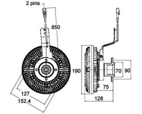 Clutch, radiator fan BEHR *** PREMIUM LINE ***, Image 2