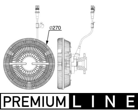 Clutch, radiator fan BEHR *** PREMIUM LINE ***