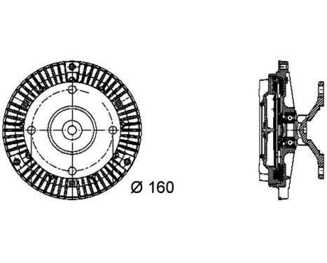 Clutch, radiator fan BEHR *** PREMIUM LINE ***, Image 3