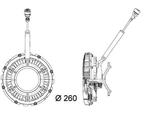 Clutch, radiator fan BEHR *** PREMIUM LINE ***