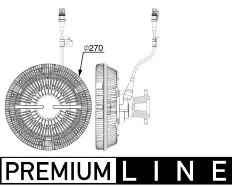 Clutch, radiator fan BEHR *** PREMIUM LINE ***