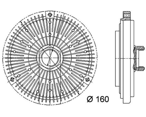 Clutch, radiator fan BEHR *** PREMIUM LINE ***