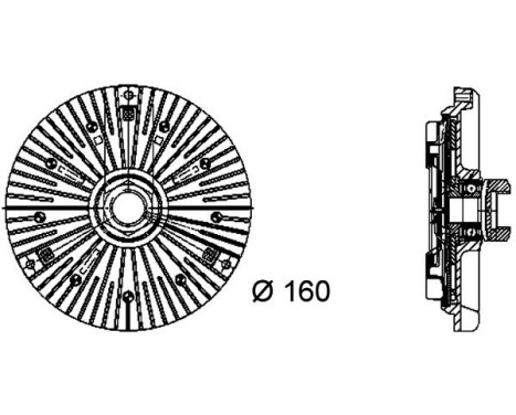 Clutch, radiator fan BEHR *** PREMIUM LINE ***, Image 3