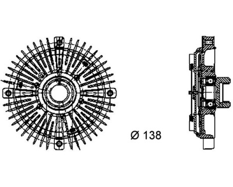 Clutch, radiator fan PREMIUM LINE, Image 2