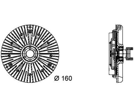 Clutch, radiator fan PREMIUM LINE, Image 2