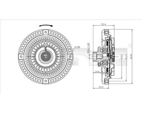 Clutch, radiator fan, Image 2