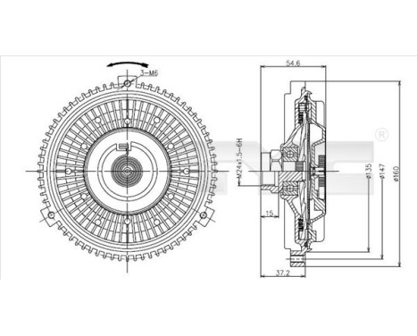 Clutch, radiator fan, Image 2