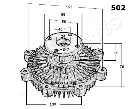 Clutch, radiator fan, Image 3