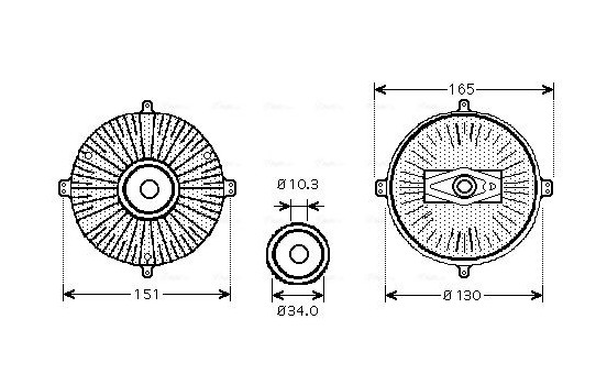 Clutch, radiator fan