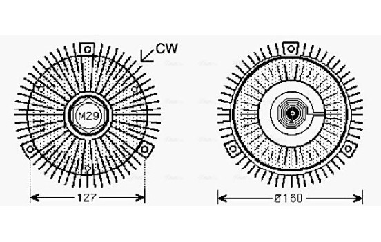 Clutch, radiator fan