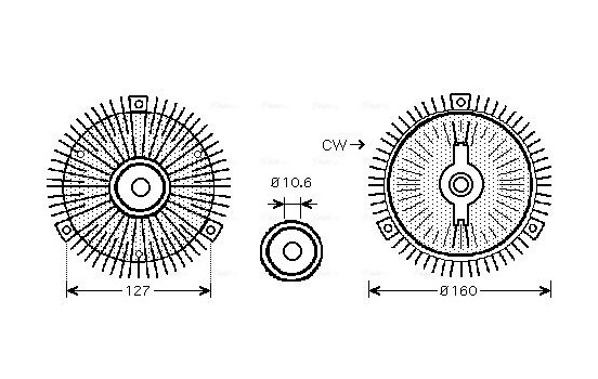 Clutch, radiator fan