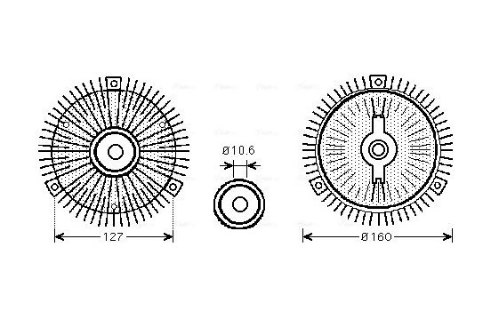 Clutch, radiator fan