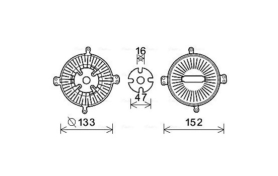 Clutch, radiator fan