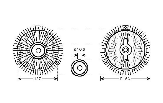 Clutch, radiator fan