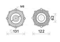 Clutch, radiator fan