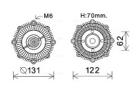 Clutch, radiator fan