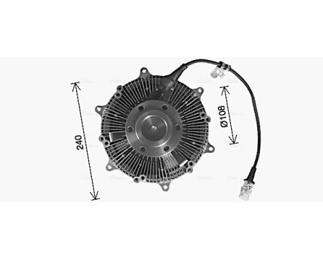 Clutch, radiator fan, Image 2