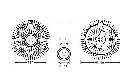 Clutch, radiator fan