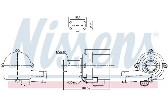 Auxiliary water pump (cooling water circuit)