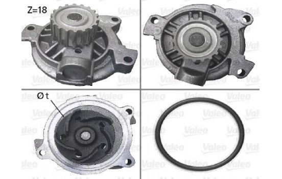Water Pump 506488 Valeo