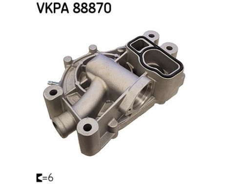 Water pump, engine cooling VKPA 88870 SKF, Image 2
